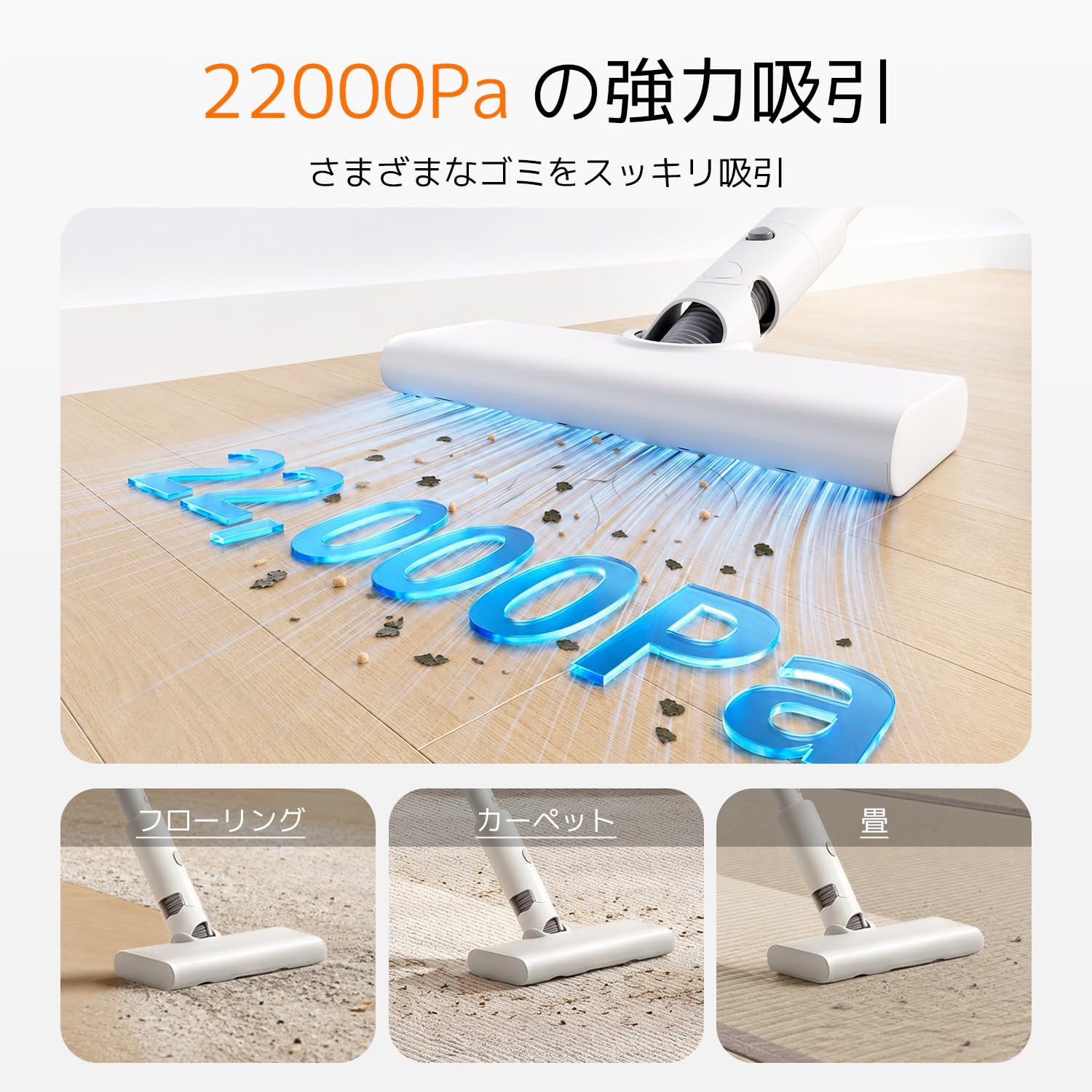 Amazon.co.jp: Xiaomi P30 Cordless Vacuum Cleaner, For Living Alone
